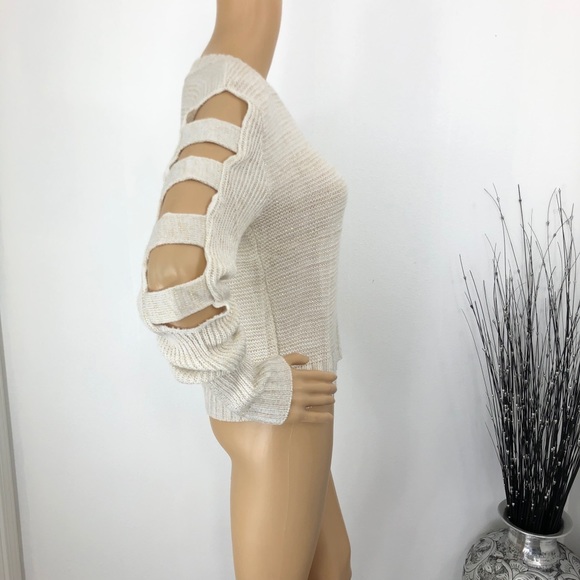 Victoria Sweaters - Lightweight Cold Shoulder Knit Sweater XL NWOT